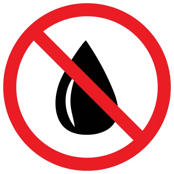 No water resistant proof symbol vector. — 스톡 벡터