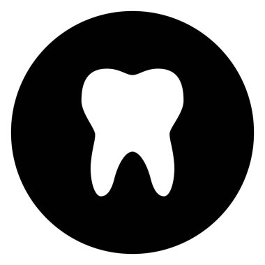 Dişçi diş simgesi vektör grafik tasarımı.