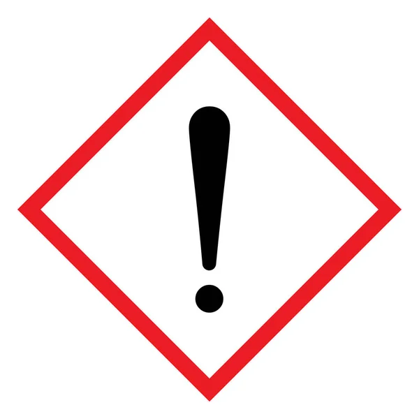 Point Exclamation Danger Pour Couche Ozone Panneau Danger Clp Diamant — Image vectorielle