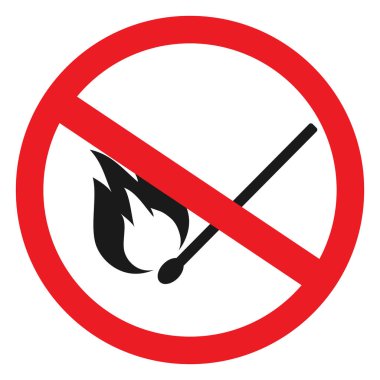 Kibrit yok. Koruma ateşine izin verilmiyor. Arkaplan, arkaplan, afiş, etiket, işaret, sembol, poster ve duvar kağıtları için mükemmel.