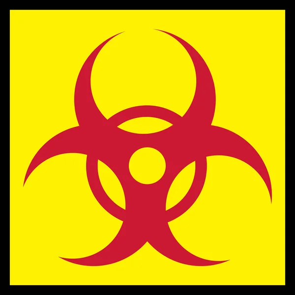 Warnschild Biohazard Schädliche Viren Bakterien Oder Giftstoffe Perfekt Für Hintergründe — Stockvektor