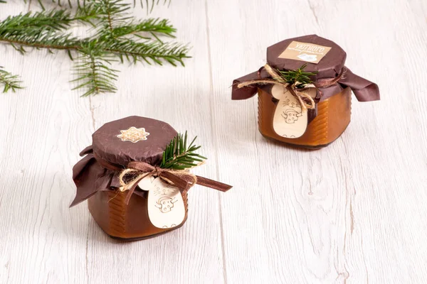 Caramelo Salado Banco Para Nuevo Año — Foto de Stock