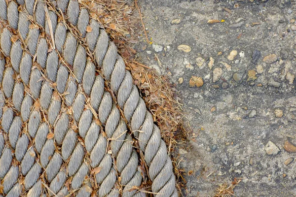 Velha corda de âncora marinha — Fotografia de Stock