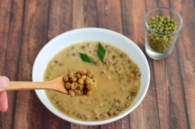 Bubur kacang hijau, mung fasulye lapası, Endonezya gıda