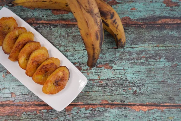 Pltanos Maduros Plátano Maduro Dulce Frito — Foto de Stock