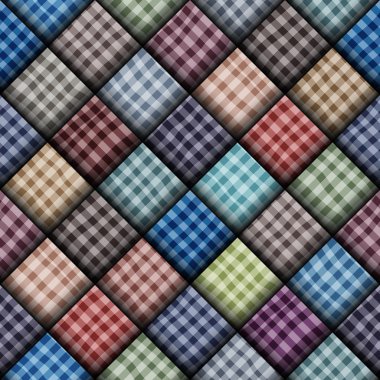 Köşegen ekose desen.