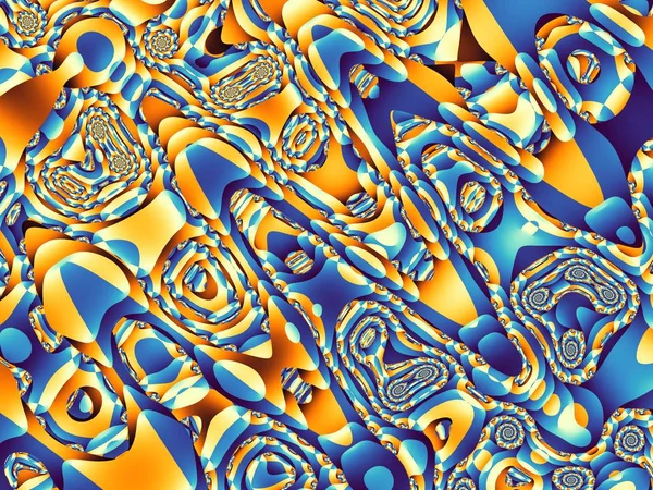抽象的な波状のフラクタル — ストック写真