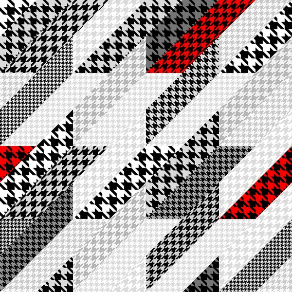 Geometrische patchwork patroon — Stockvector