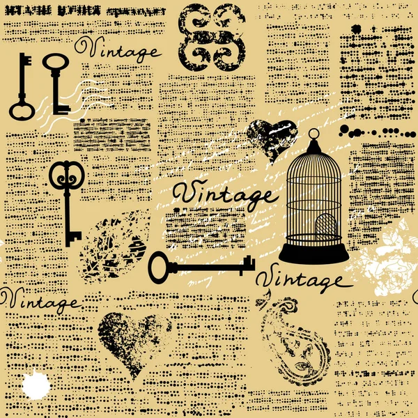 Vintage grunge patroon — Stockvector