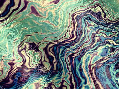 soyut yeşil dalgalar