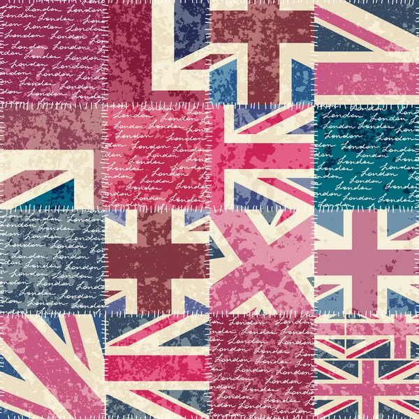 Vintage London pattern — Stock Vector