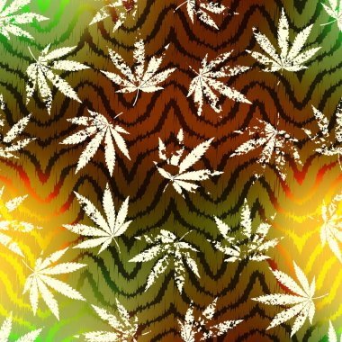 Rastafarian grunge kenevir yaprağı.