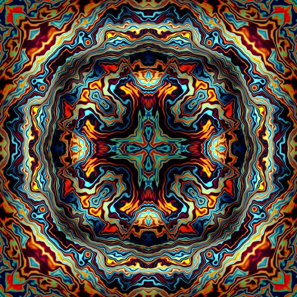 Abstracte symmetrische patroon — Stockfoto