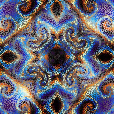 Dikişsiz mozaik desen