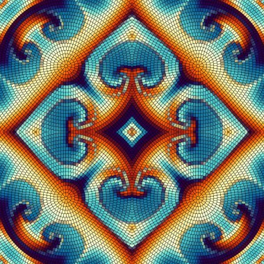 Dikişsiz mozaik desen
