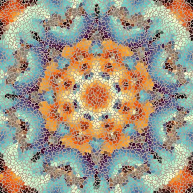 Dekoratif simetrik Mozaik