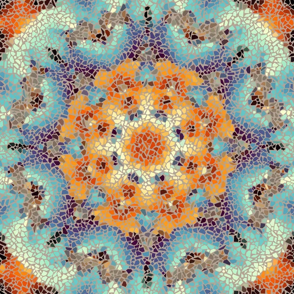 Mosaico simétrico decorativo — Archivo Imágenes Vectoriales