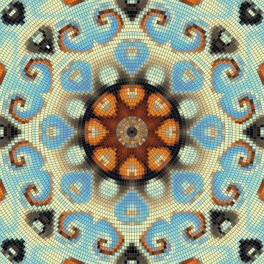 Dikişsiz mozaik desen