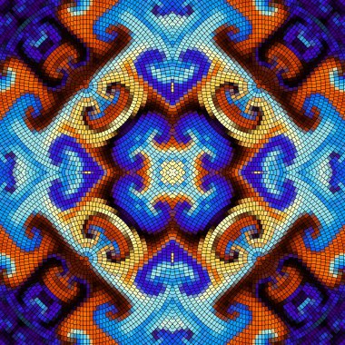Sorunsuz mozaik sanat desen