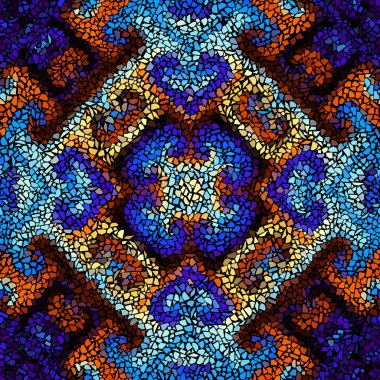 Dikişsiz mozaik desen