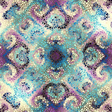 Sorunsuz mozaik sanat desen