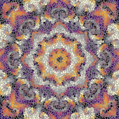 Sorunsuz mozaik sanat desen