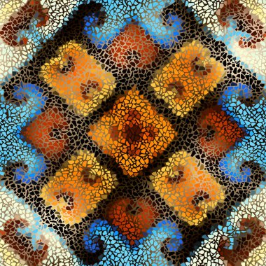 Sorunsuz mozaik sanat desen