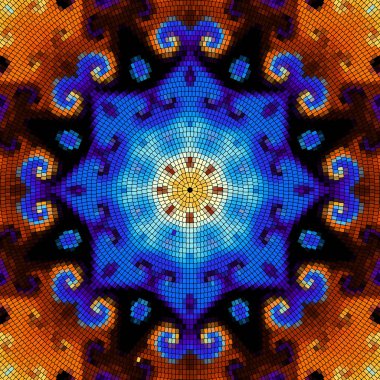 Sorunsuz mozaik sanat desen