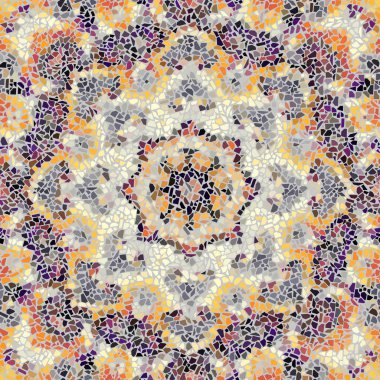 Sorunsuz mozaik sanat desen