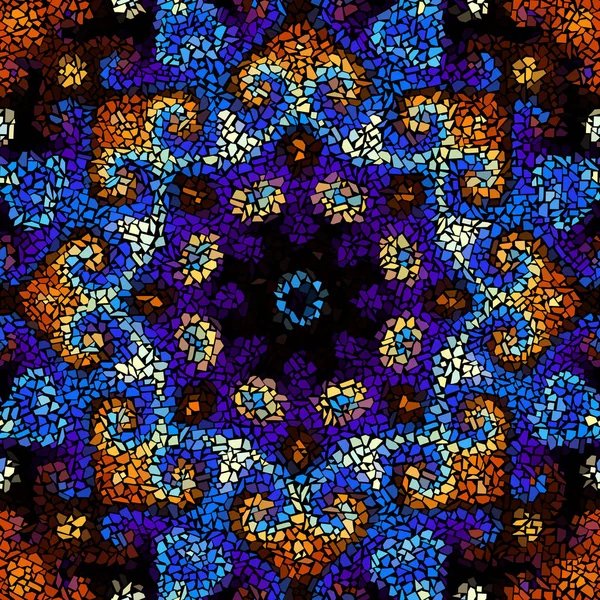 Бесшовный рисунок мозаики — стоковый вектор