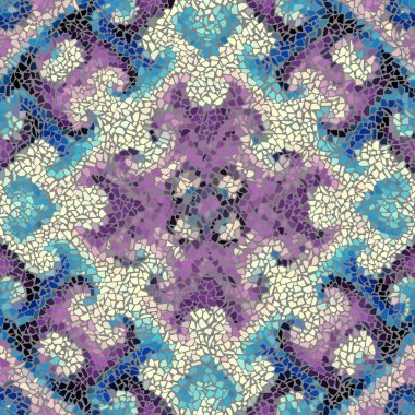 Sorunsuz mozaik sanat desen