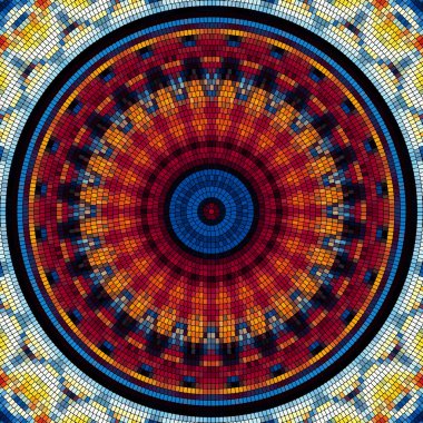 Sorunsuz mozaik sanat desen