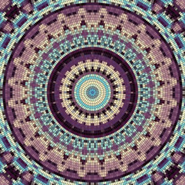 Sorunsuz mozaik sanat desen