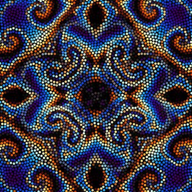 Sorunsuz mozaik sanat desen