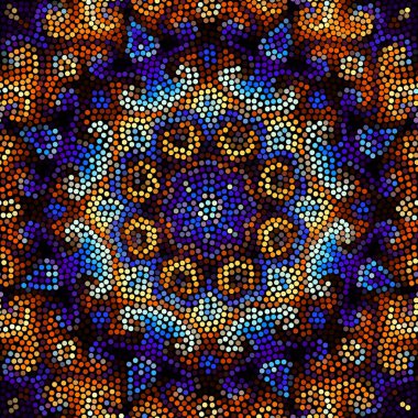 Sorunsuz mozaik sanat desen