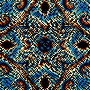 Sorunsuz mozaik sanat desen