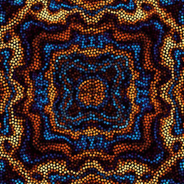 Sorunsuz mozaik sanat desen