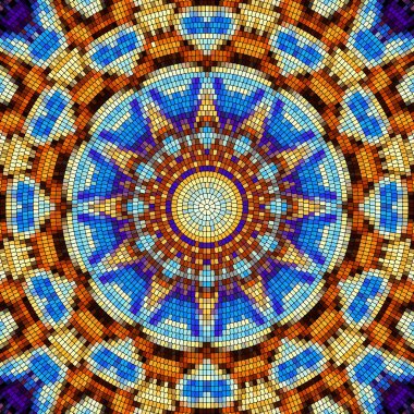 Sorunsuz mozaik sanat desen