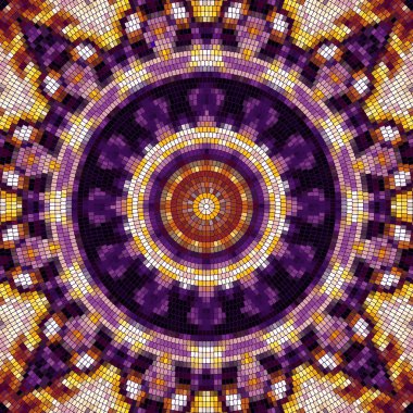 Sorunsuz mozaik sanat desen