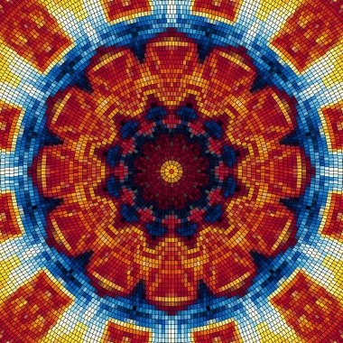 Sorunsuz mozaik sanat desen