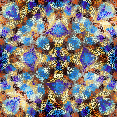 Sorunsuz mozaik sanat desen