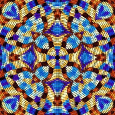 Sorunsuz mozaik sanat desen