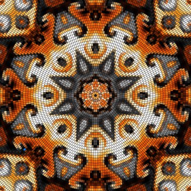 Sorunsuz mozaik sanat desen