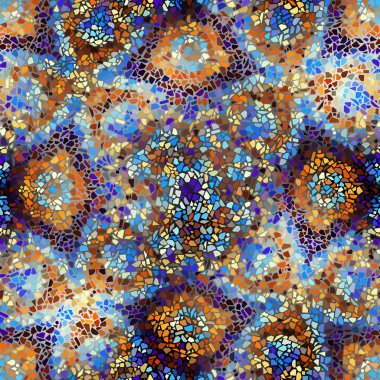 Sorunsuz mozaik sanat desen