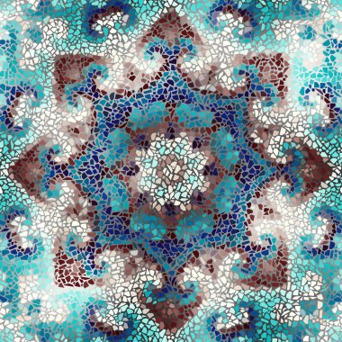 Sorunsuz mozaik sanat desen