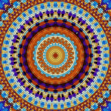 Sorunsuz mozaik sanat desen