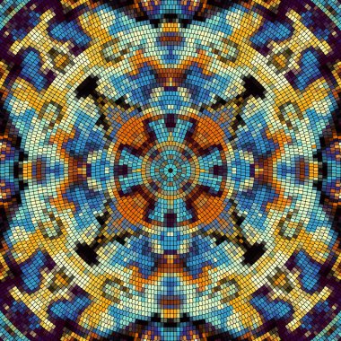 Sorunsuz mozaik sanat desen