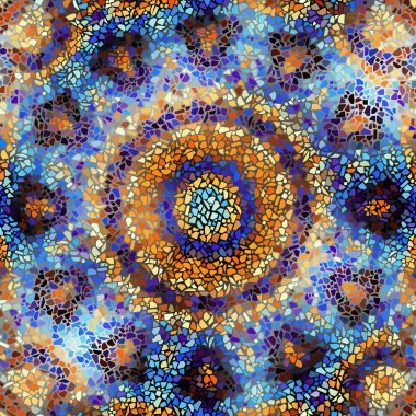 Sorunsuz mozaik sanat desen