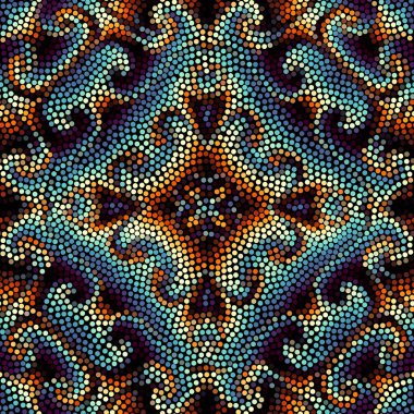 Sorunsuz mozaik sanat desen