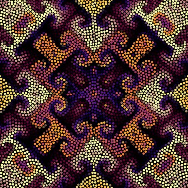 Sorunsuz mozaik sanat desen